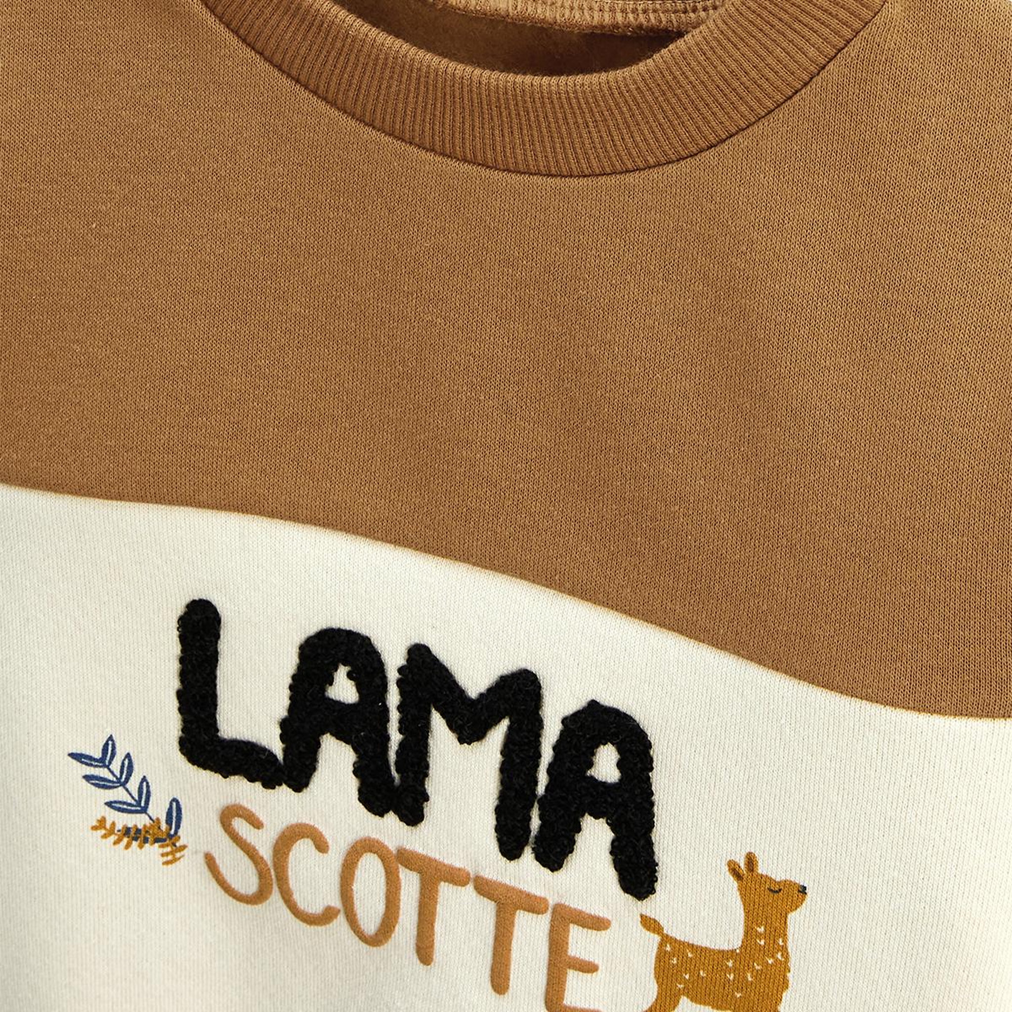 Voir la diapositive 2 : Petit Béguin Sweat-shirt enfant en molleton Lamascotte