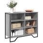 Voir la diapositive 1 : VIDAXL Buffet sonoma gris 91x35,5x74,5 cm bois d'ingenierie