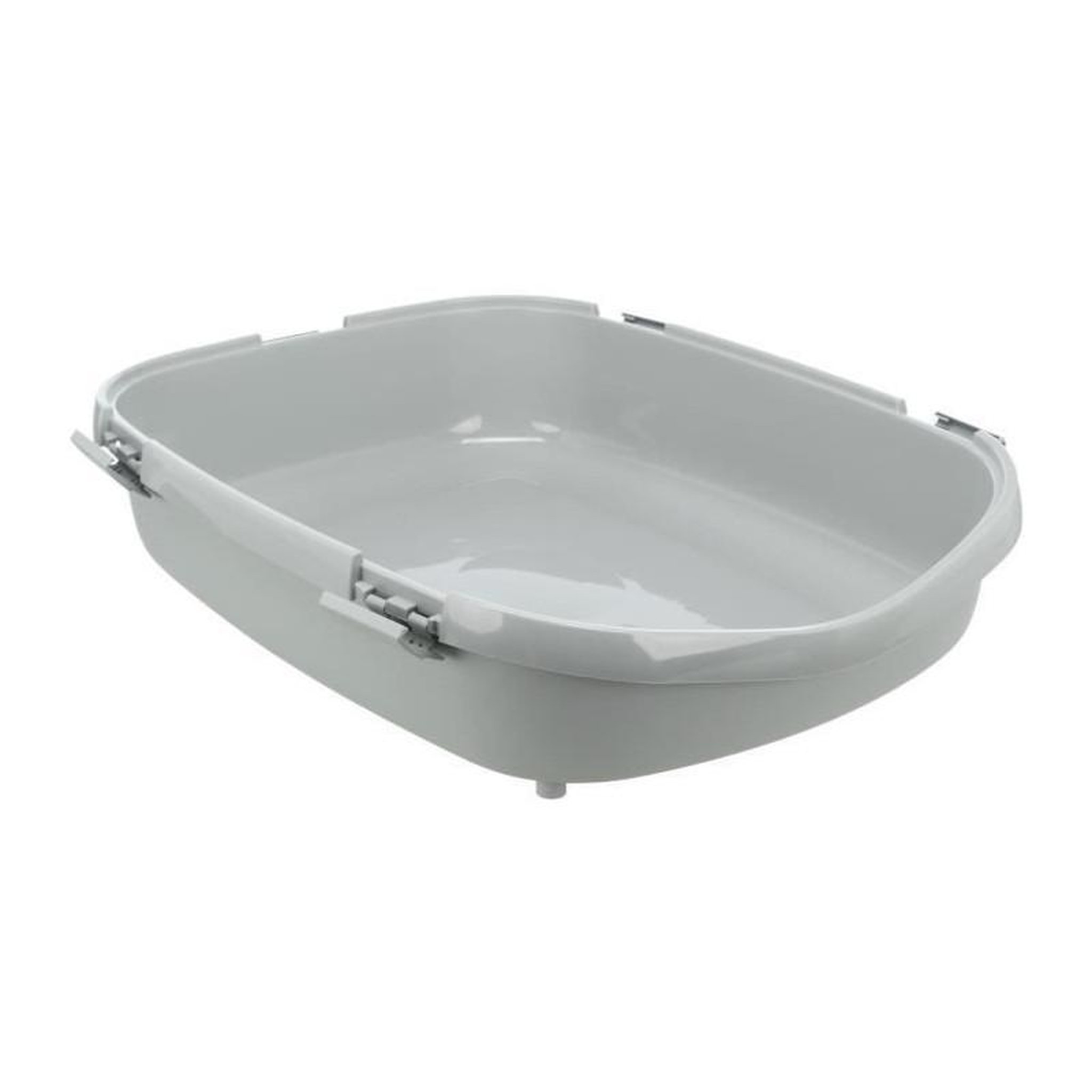 Voir la diapositive 2 : Trixie TRIXIE Bac a litiere Primo, avec rebord - XXL - 56 x 25 x 71 cm - Gris et blanc - Pour chat