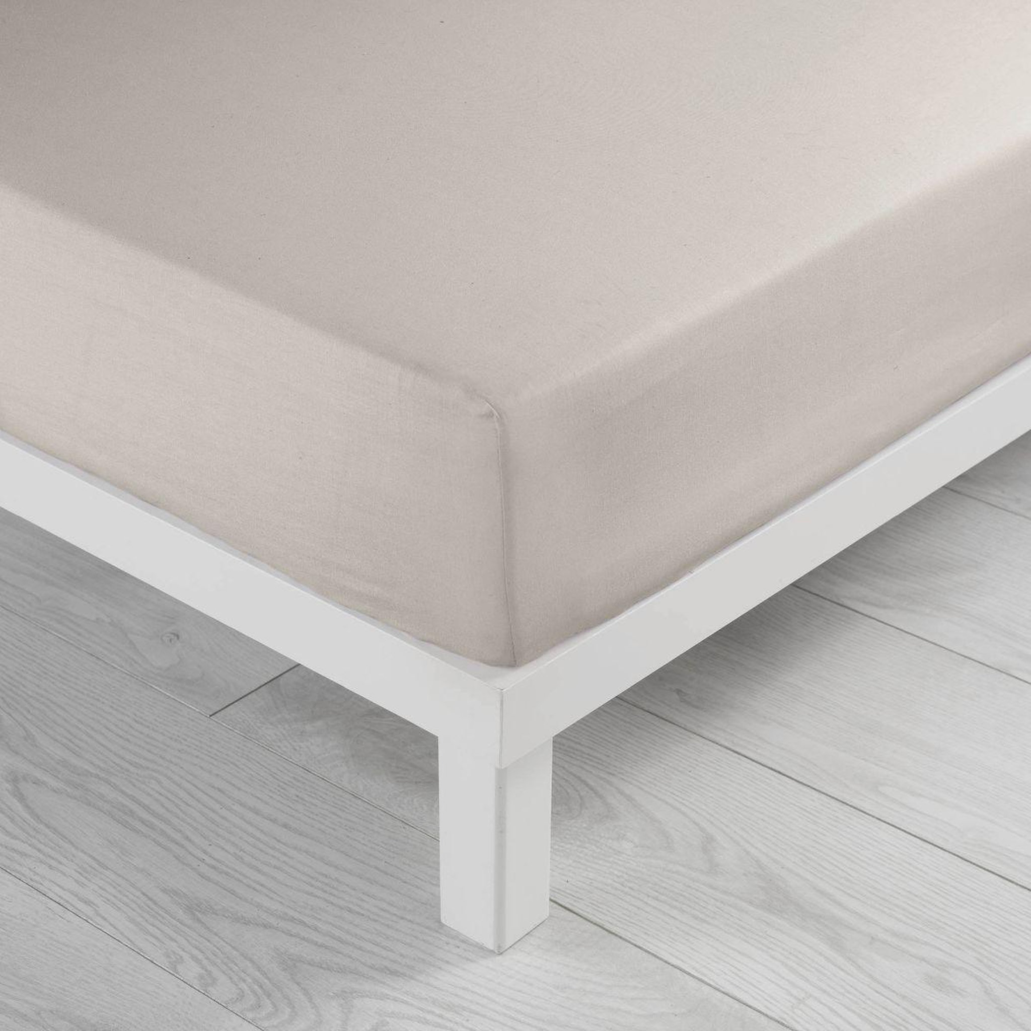 Douceur d'Intérieur Drap housse microfibre  oscar  160x200cm naturel