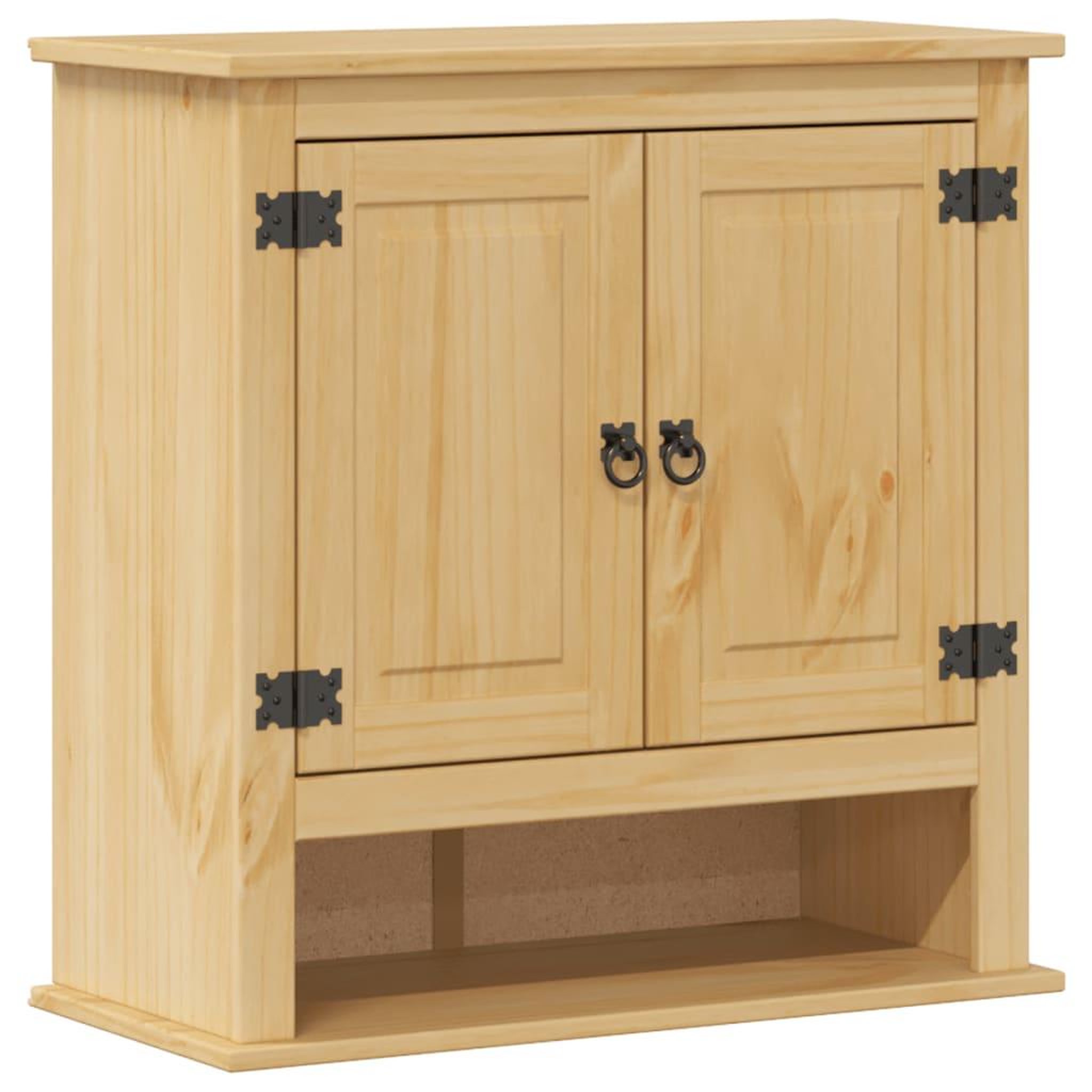 Voir la diapositive 2 : VIDAXL Armoire murale de salle de bain  bois de pin massif