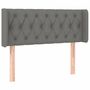 Voir la diapositive 3 : VIDAXL Tete de lit a LED Gris fonce 93x16x78/88 cm Tissu