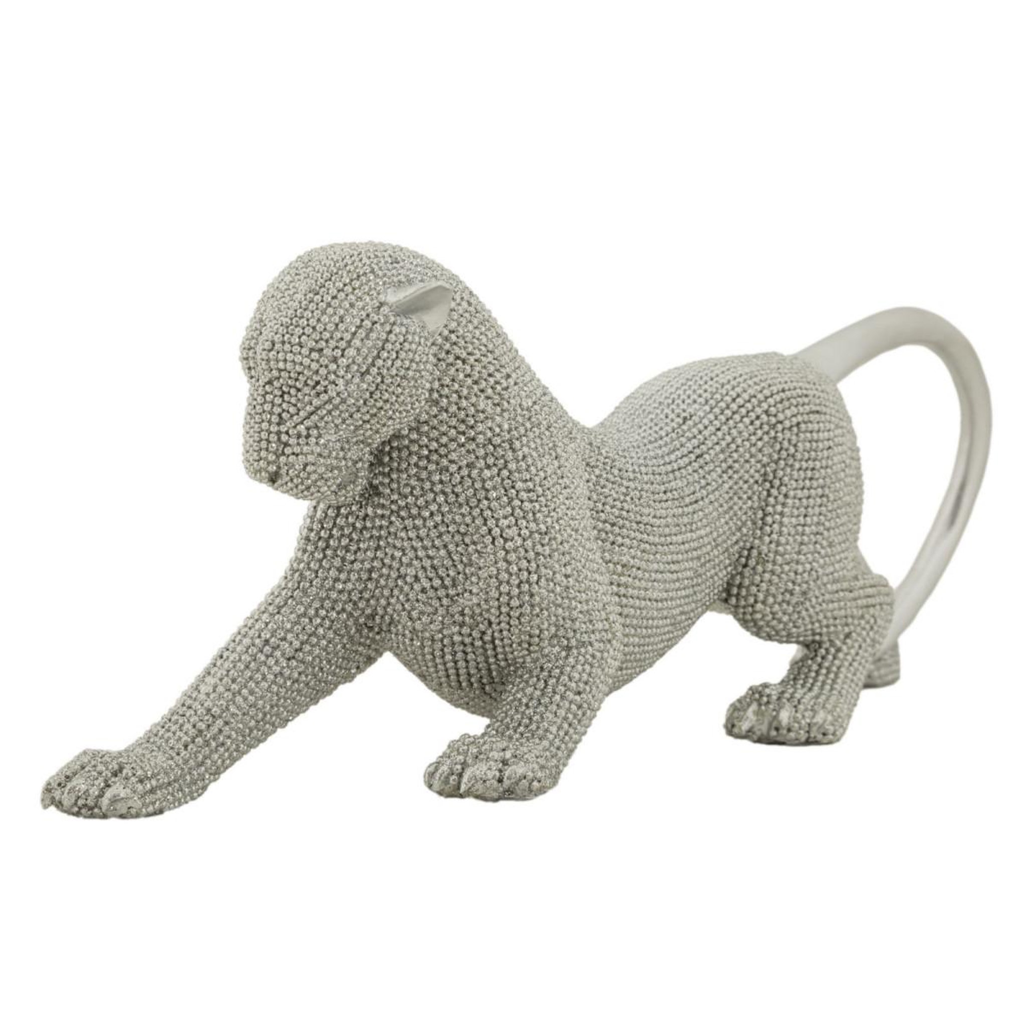 Voir la diapositive 4 : Paris Prix Statuette déco panthère  sparky  32cm argent