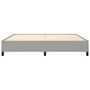 Voir la diapositive 5 : VIDAXL Cadre de lit sans matelas gris clair 200x200 cm tissu