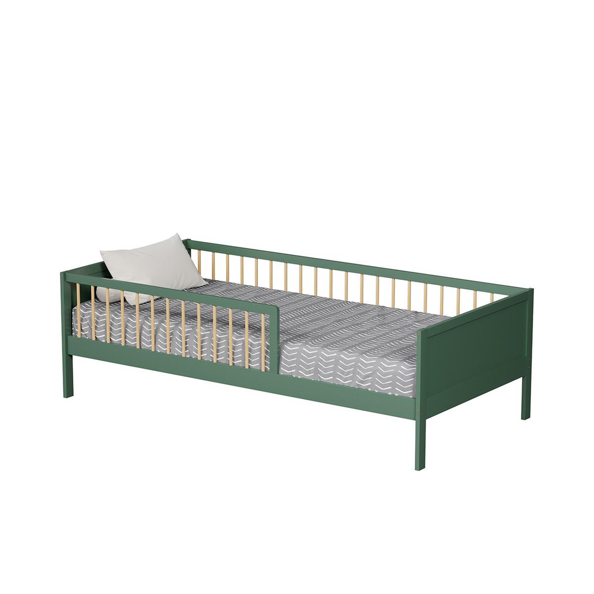 Voir la diapositive 1 : MINEA Minea | lit avec barrière pepito 90x190 cm (matelas non inclus)