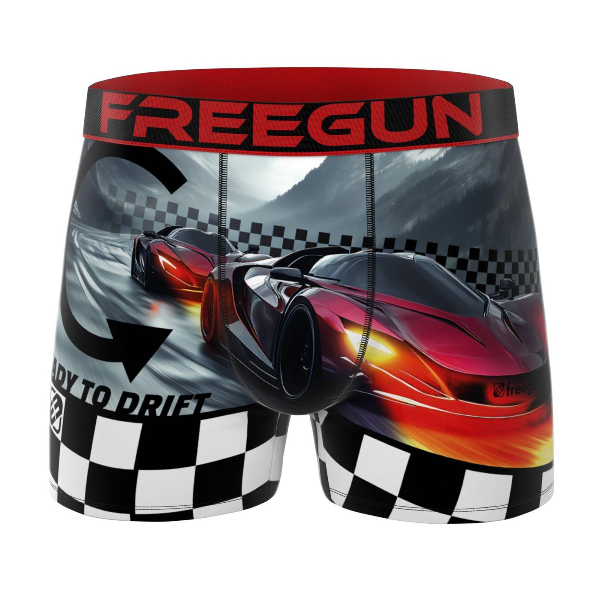 Voir la diapositive 3 : FREEGUN Lot de 3 boxers homme collection Racers
