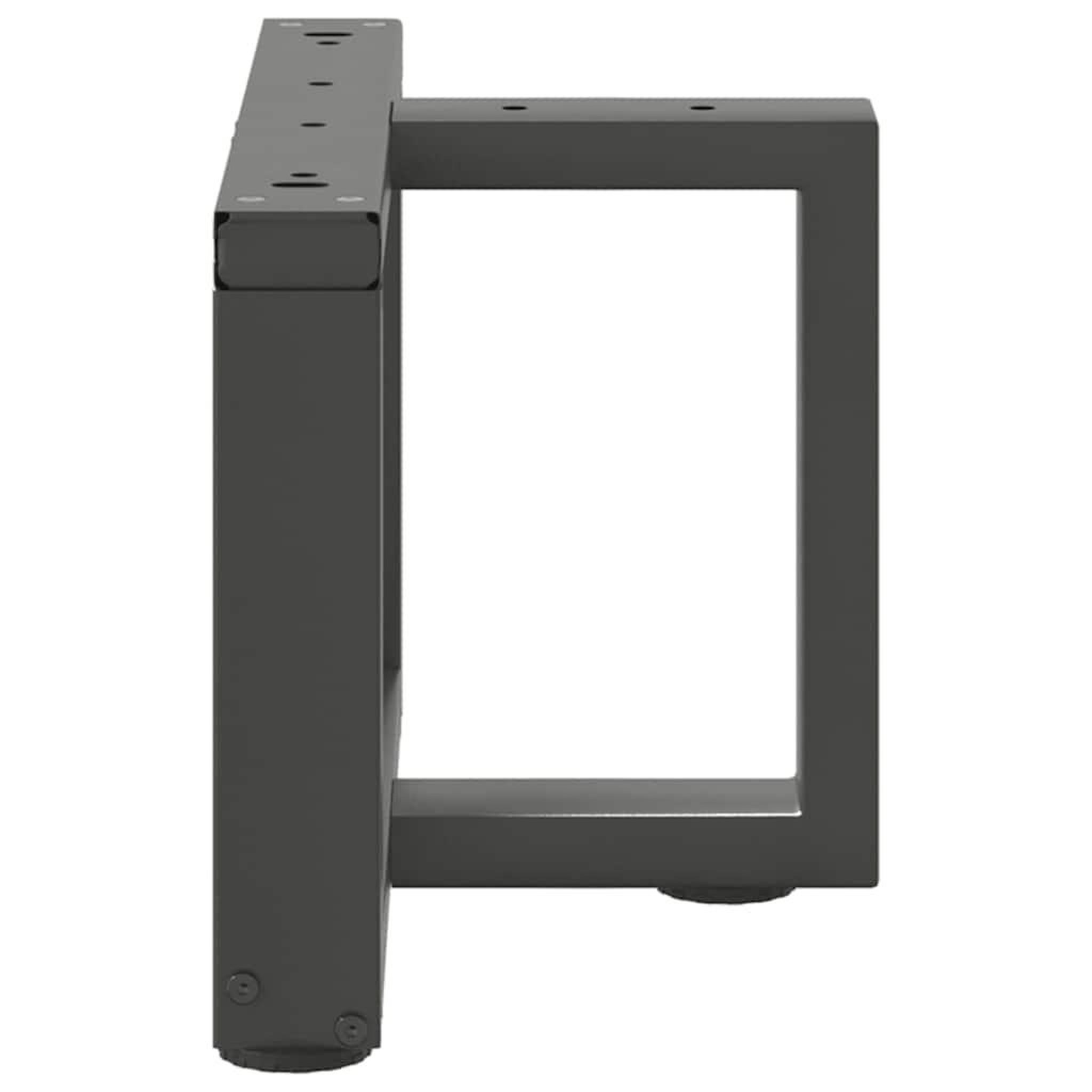 Voir la diapositive 5 : VIDAXL Pieds de table basse forme de T 2pcs anthracite 50x25x(30-31)cm