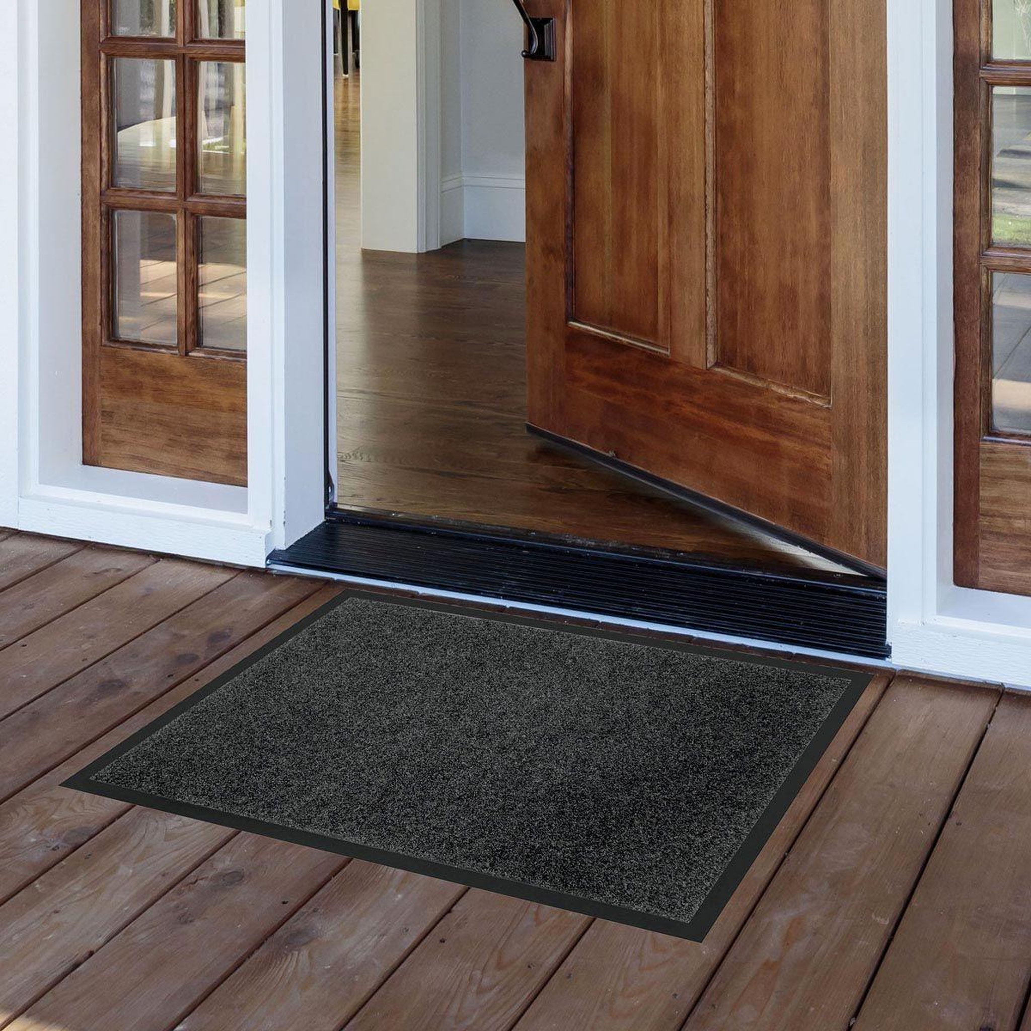 Voir la diapositive 4 : Douceur d'Intérieur Tapis d'entrée antipoussière  telio  50x80cm gris