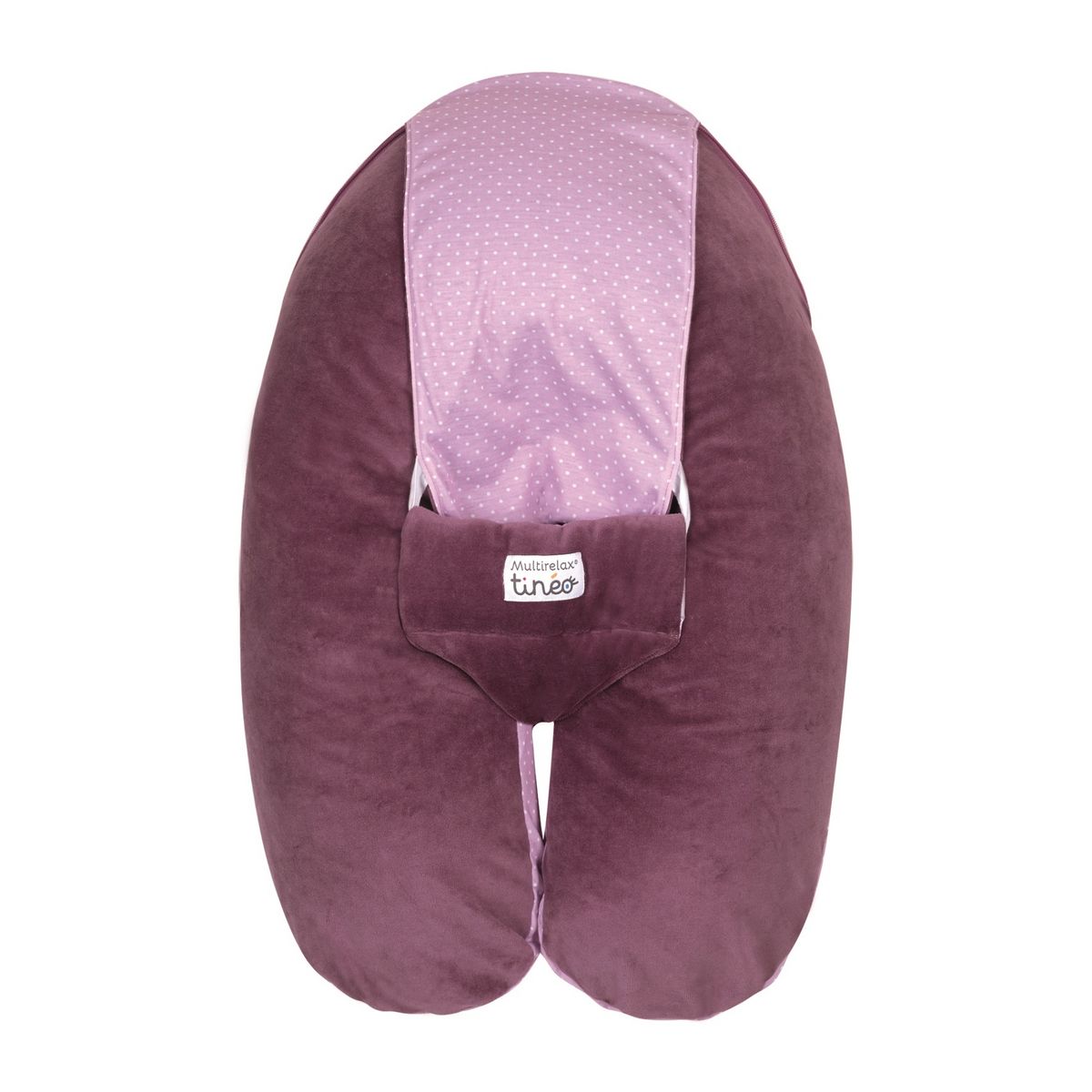 TINEO Coussin de maternité multirelax évolutif - Prune
