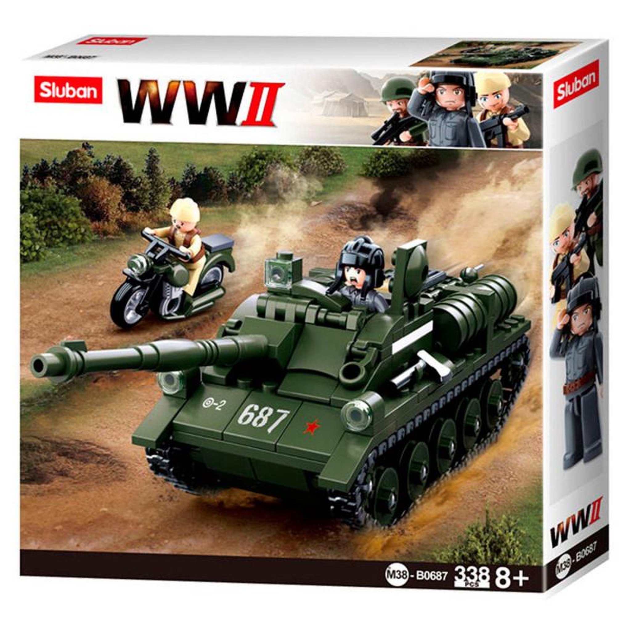 Sluban Sluban WWII - SU-85 Allied Anti-Tank Tank