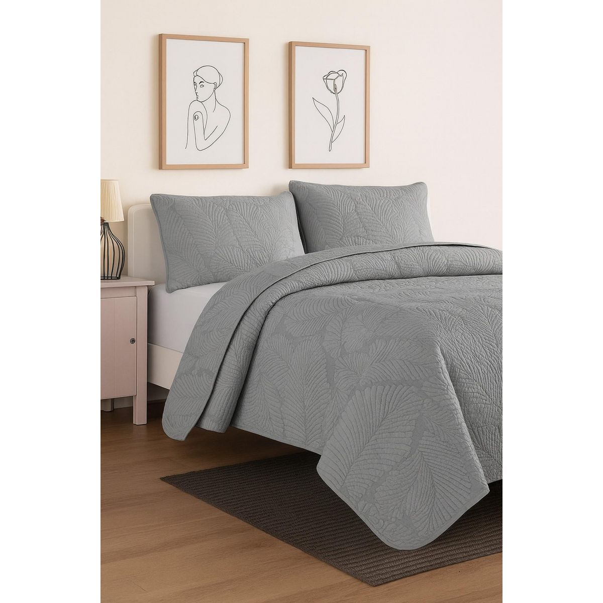 Les Ateliers du Linge Boutis brode 100%polyester filoa