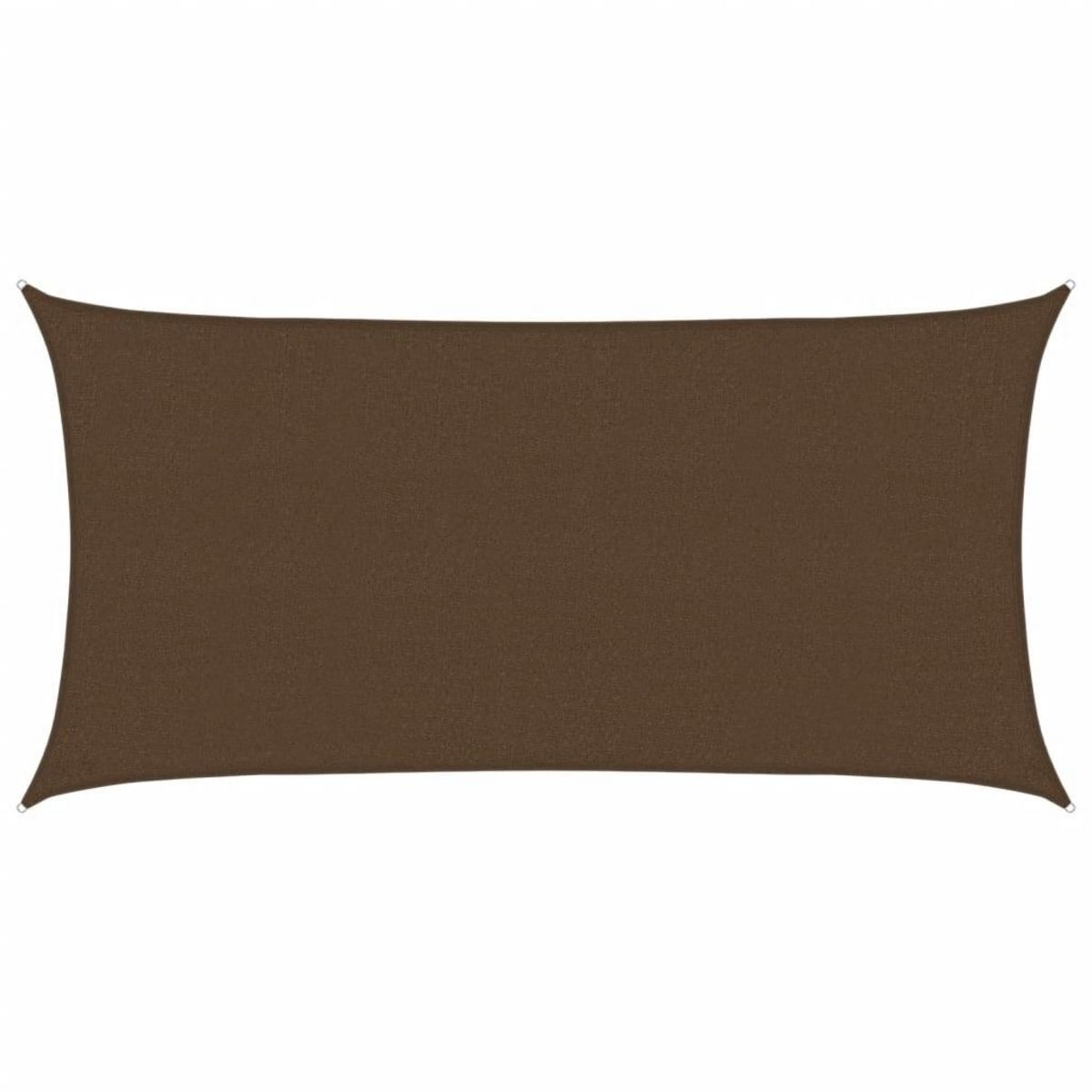 VIDAXL Voile d'ombrage 160 g/m^2 Marron 2x3,5 m PEHD