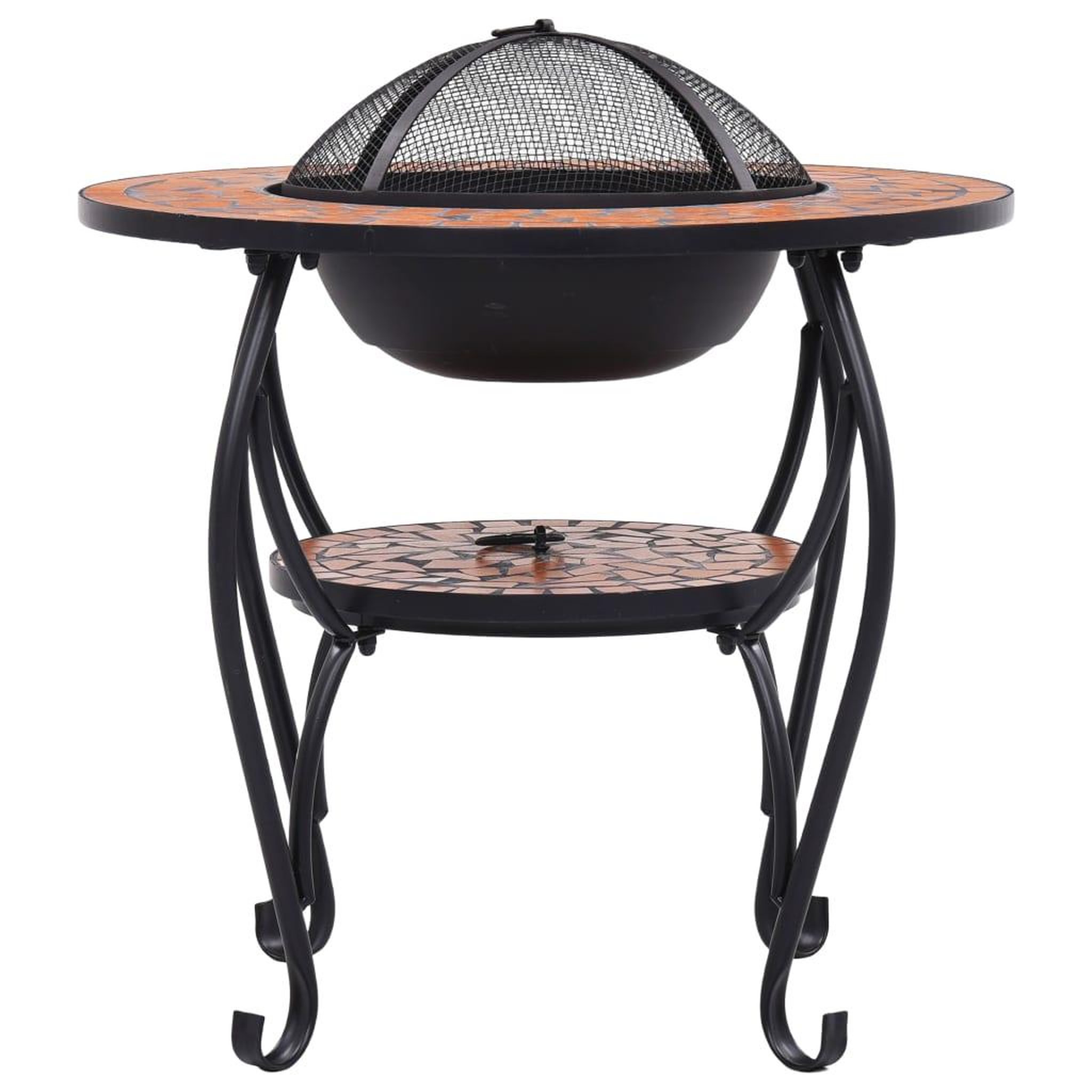 Voir la diapositive 4 : VIDAXL Table de foyer mosaïque Terre cuite 68 cm Ceramique