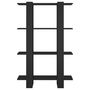 Voir la diapositive 5 : VIDAXL Bibliotheque/Separateur de piece Noir 80x30x123,5 cm