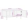 Voir la diapositive 6 : VIDAXL Table basse 80x50x40 cm bois de manguier massif