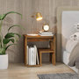 Voir la diapositive 5 : VIDAXL Table de chevet Chene fume 40x30x40 cm Bois d'ingenierie