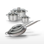 ELO Lot 3 Faitouts 12/16/24cm et 3 Poêles 24/28/32cm Elo Relief Solution