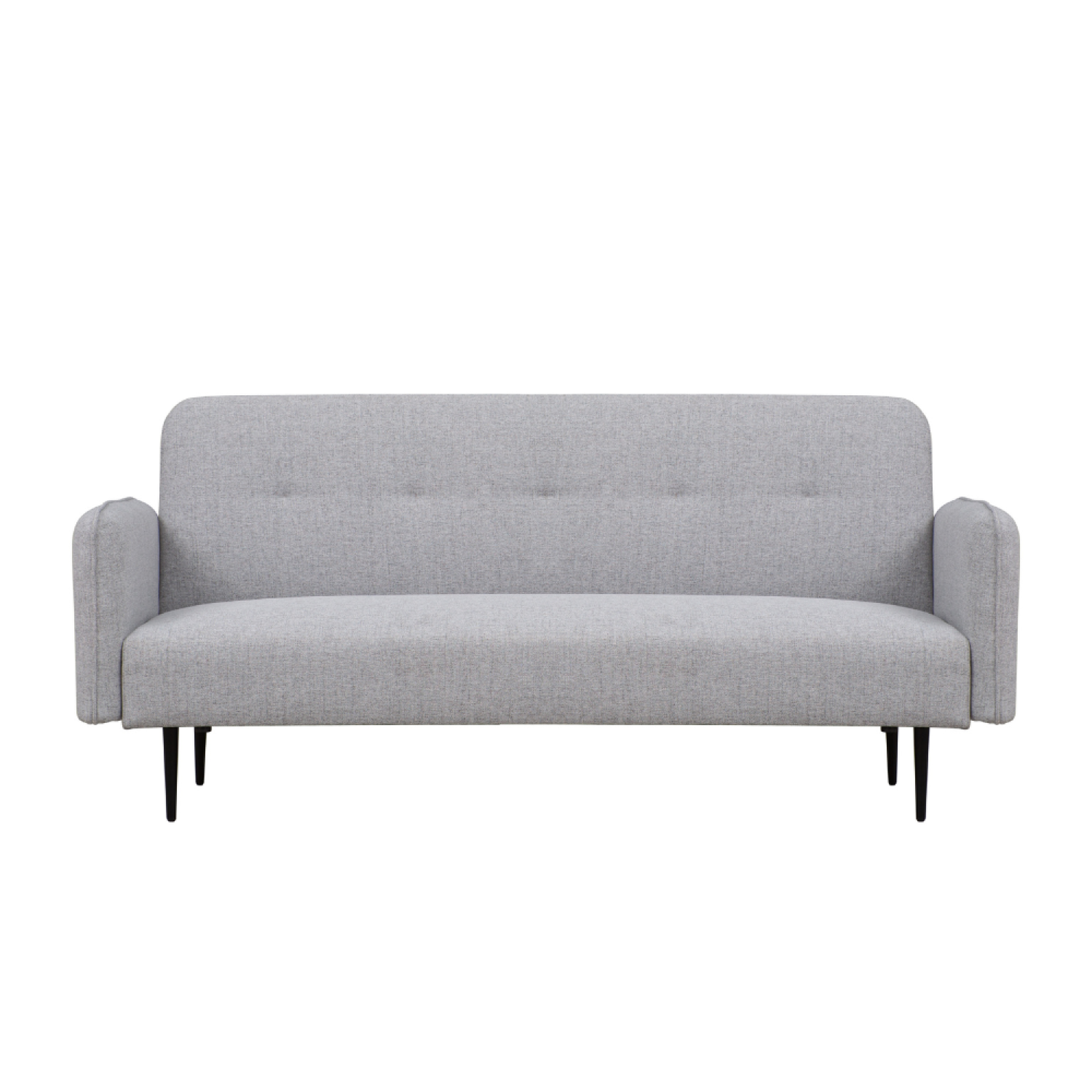 Voir la diapositive 1 : CONCEPT USINE Canapé convertible 3 places en tissu gris berne