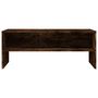 Voir la diapositive 4 : VIDAXL Meuble TV Chene fume 100x40x40 cm Bois d'ingenierie