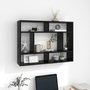 Voir la diapositive 1 : VIDAXL Etagere murale Noir 75x16x55 cm Bois d'ingenierie