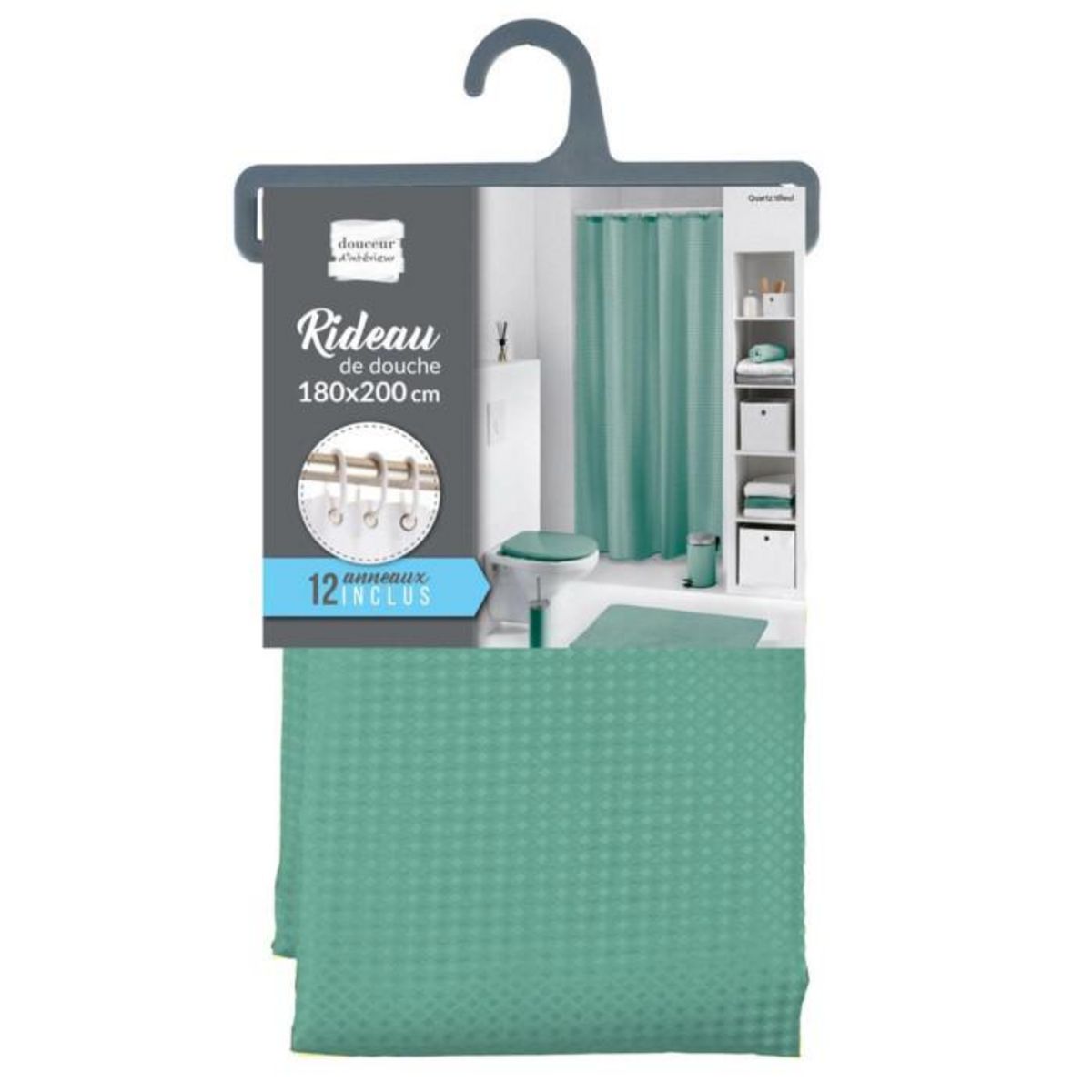 Paris Prix Rideau de Douche  Quartz  180x200cm Tilleul
