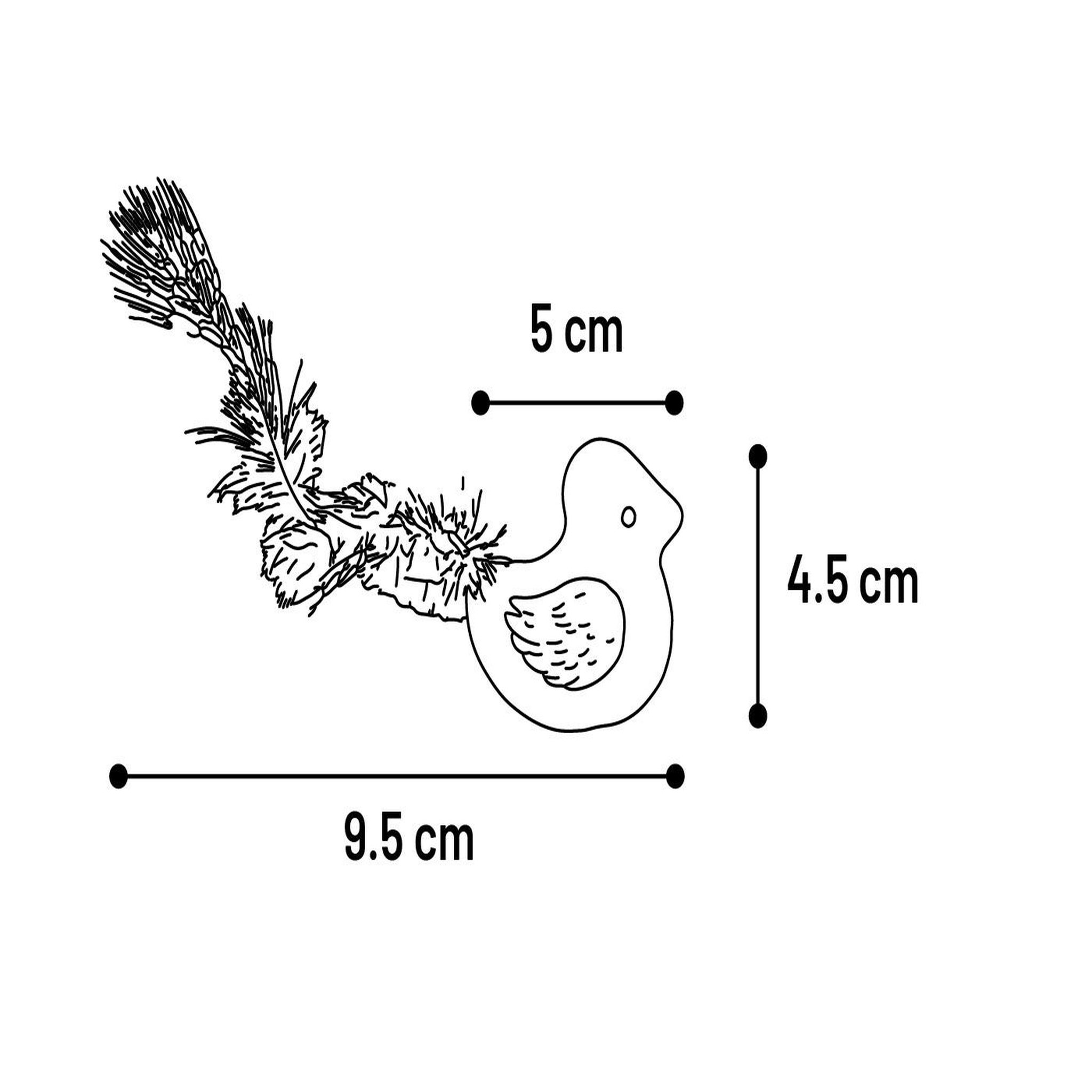 Voir la diapositive 3 : Eden Jouet oiseau katti en cataire avec plumes pour chat