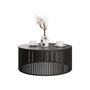 Voir la diapositive 2 : BEST MOBILIER Sally - table basse ronde - noir - 59 cm