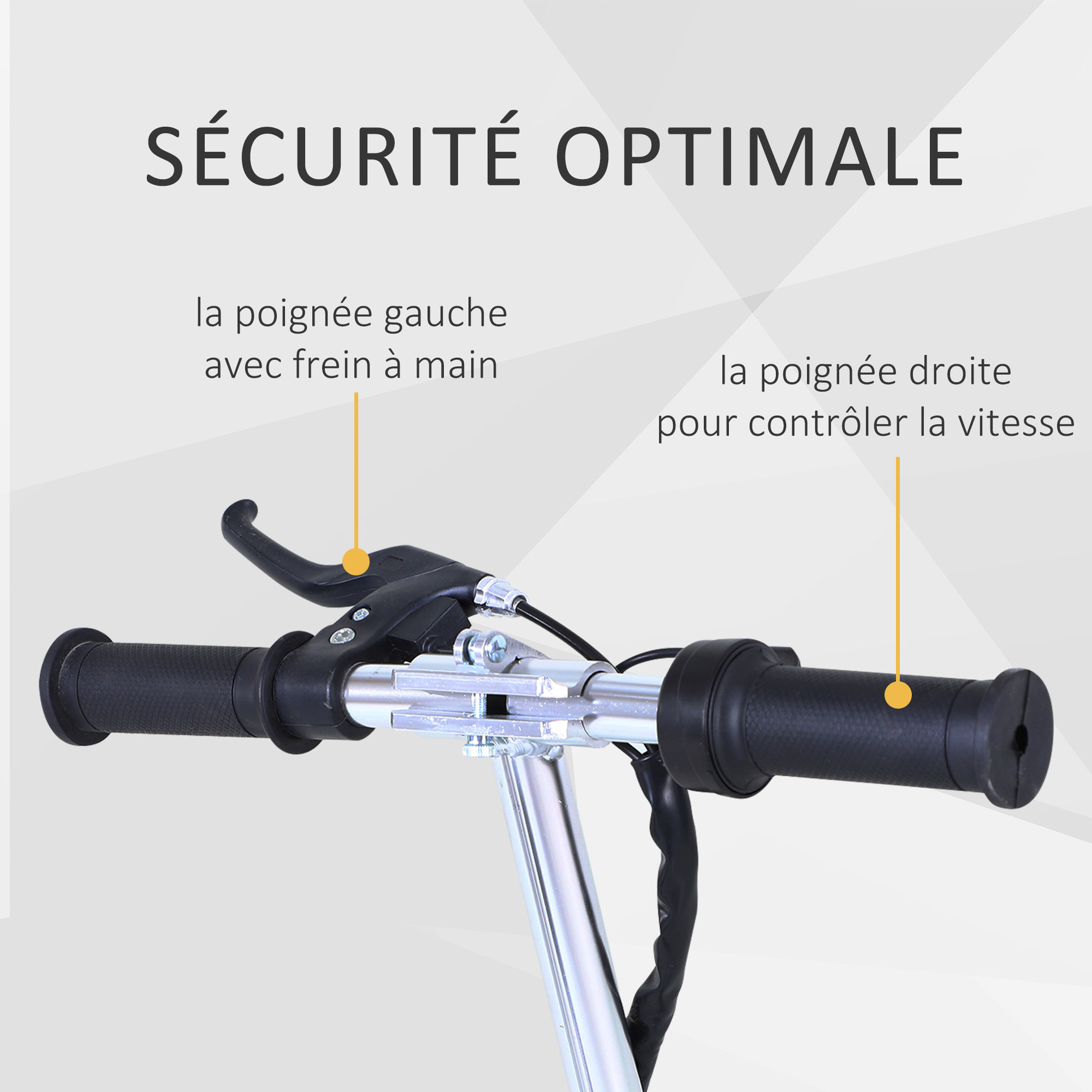 Voir la diapositive 6 : HOMCOM Trottinette électrique 120 W pliable pour enfant de 7 à 12 ans hauteur guidon et selle réglable 10 Km/h max. rouge