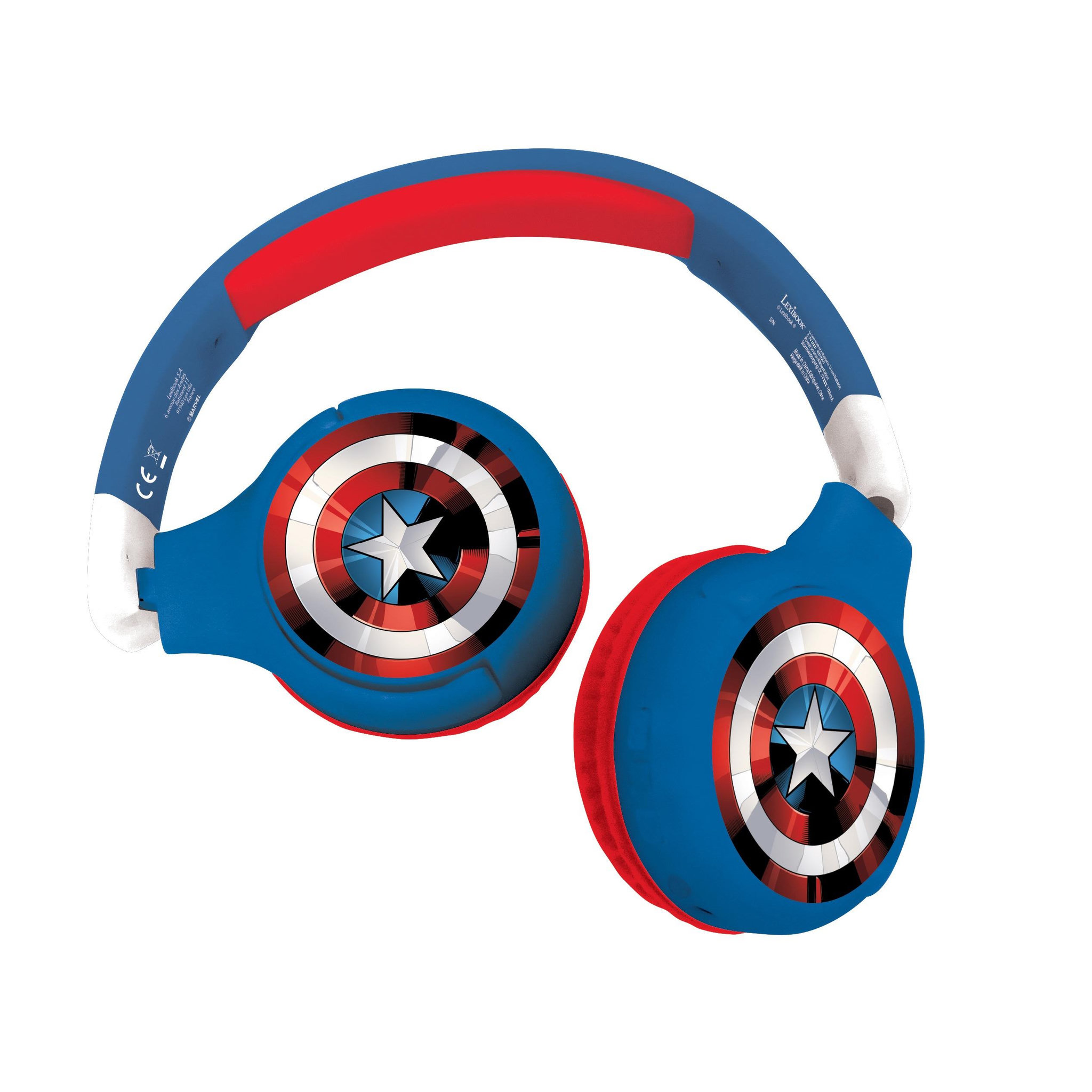 Lexibook Casque 2 en 1 Avengers Bluetooth et Filaire avec limitation de son
