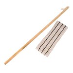 Paris Prix Balai en Bambou & Serpillière  Mop  118cm Naturel