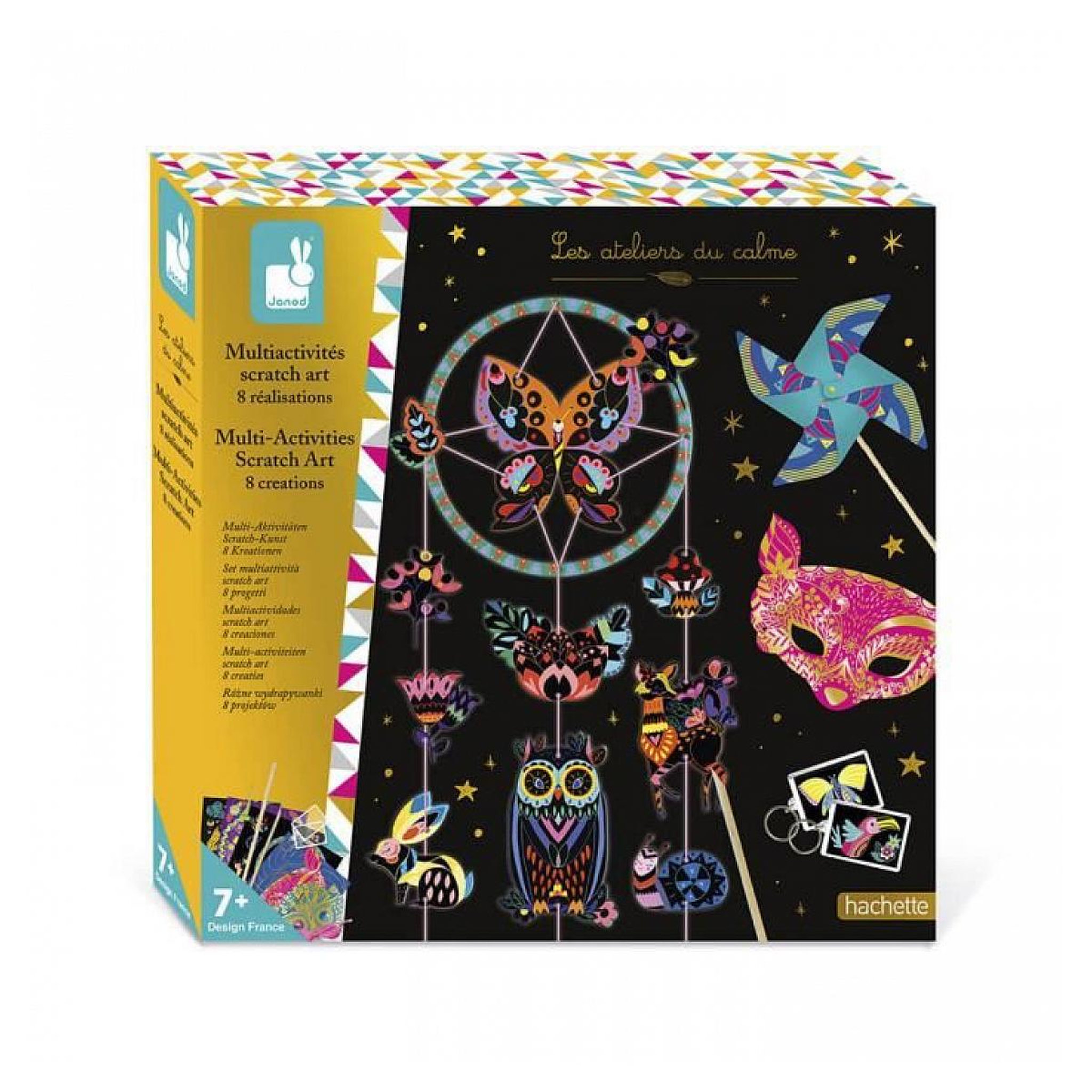Voir la diapositive 1 : Juratoys-Janod Coffret Multiactivites scratch art
