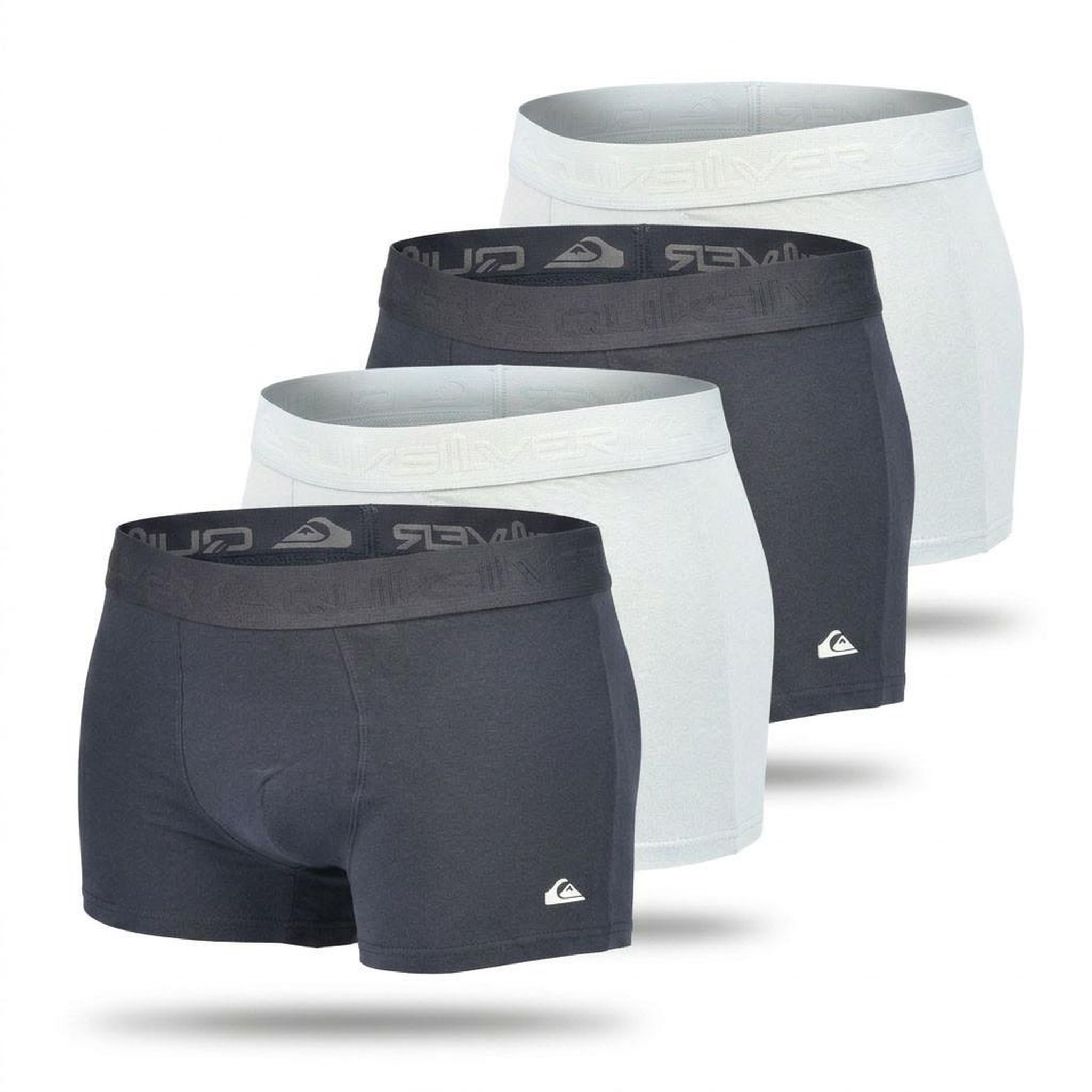 Voir la diapositive 1 : QUIKSILVER Quiksilver – Pack 4 Boxers Homme Confort Coton Stretch
