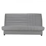 Voir la diapositive 1 : BULTEX COMFORT BULTEX Banquette clic-clac 3 places - Tissu gris - Made in France - L 192 x P 95 cm - BEIJA
