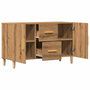 Voir la diapositive 5 : VIDAXL Buffet chene artisanal 100x36x60 cm bois d'ingenierie