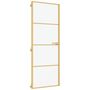 Voir la diapositive 2 : VIDAXL Porte interieure mince dore 76x201,5 cm verre trempe aluminium