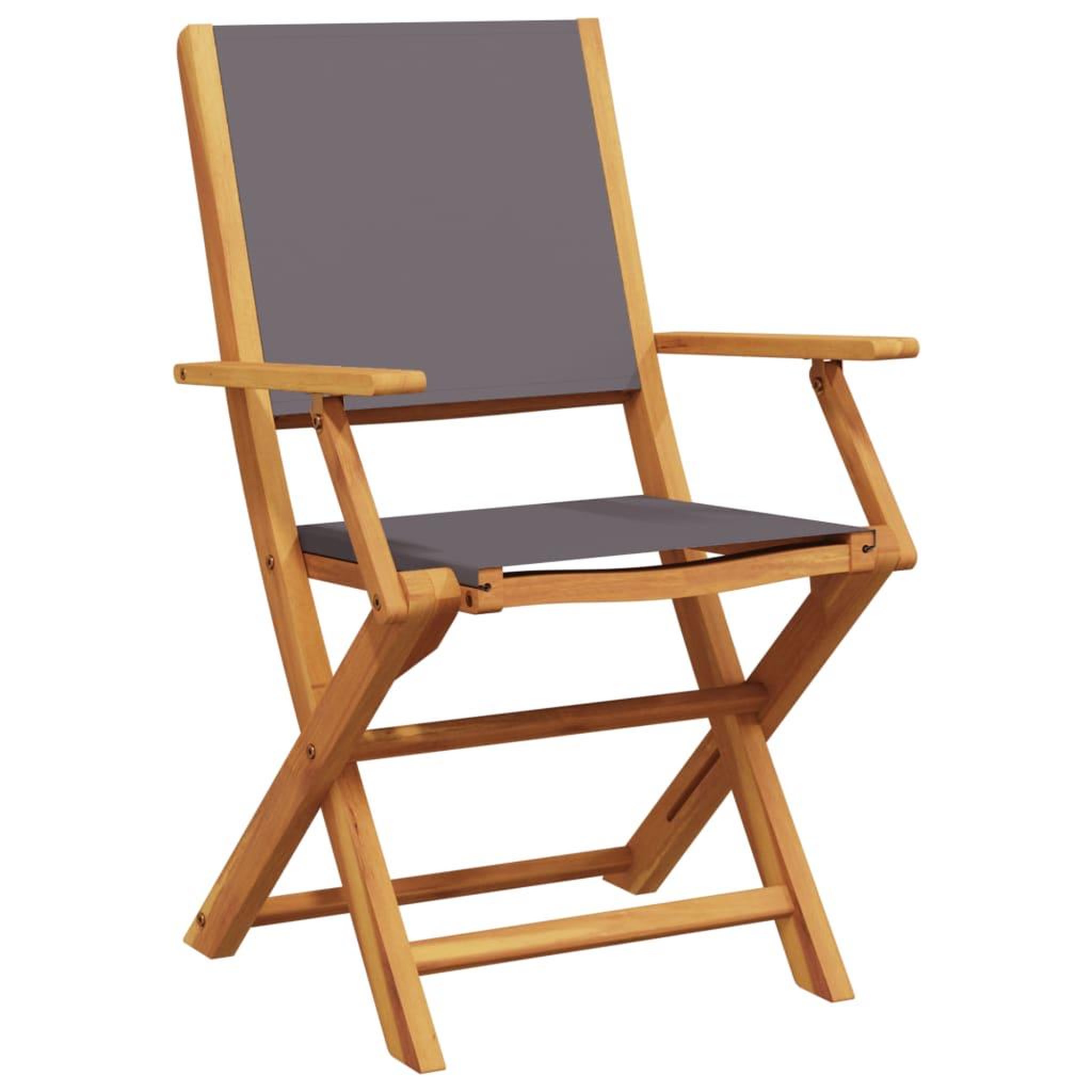 Voir la diapositive 3 : VIDAXL Ensemble de bistro 3 pcs anthracite tissu et bois massif