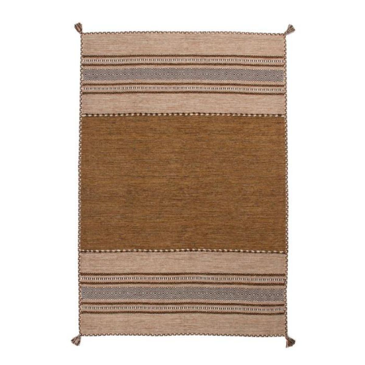 Paris Prix Tapis Ethnique Tissé à la Main  Alhambra  Marron