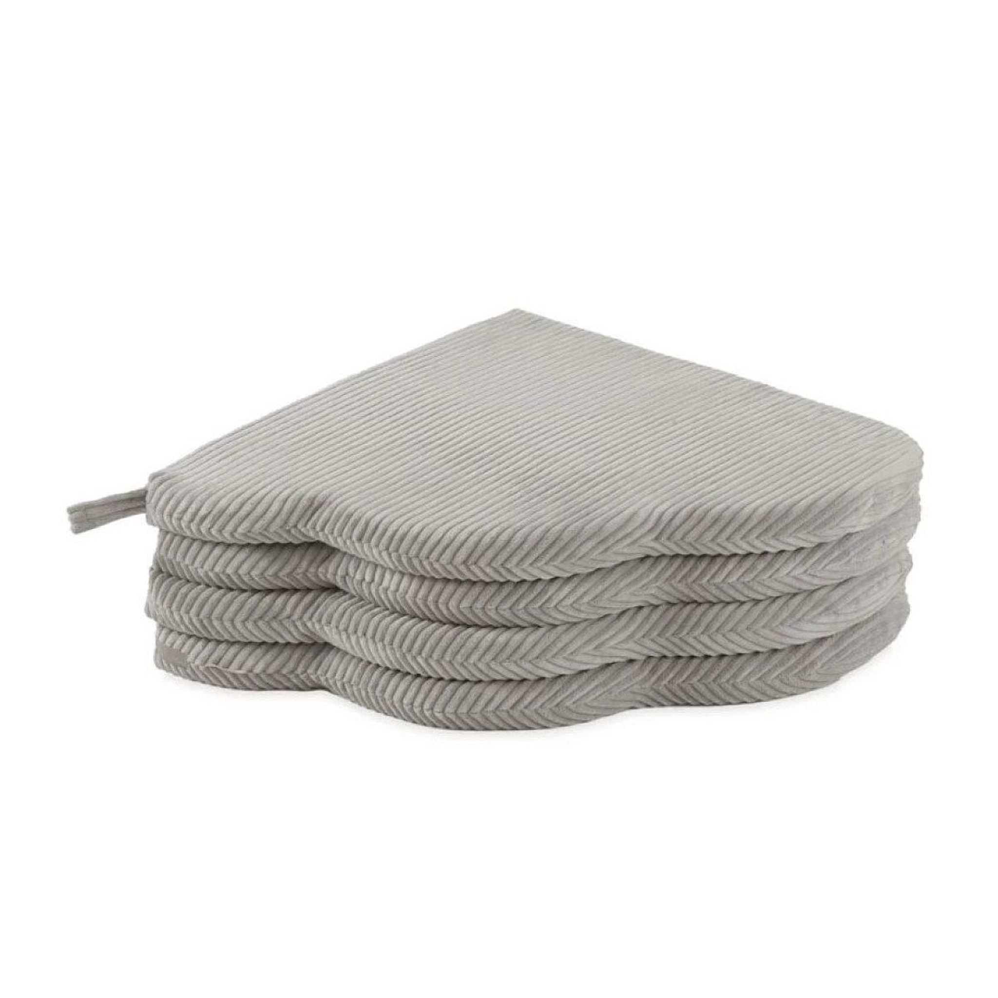 Voir la diapositive 3 : PLUSH NEST Tapis fleur 115x115x5 cm velours côtelé beige