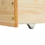 IDIMEX Lit gigogne JESSY lit simple enfant 90 x 200 cm avec tiroir-lit et 3 tiroirs, en pin massif finition naturelle