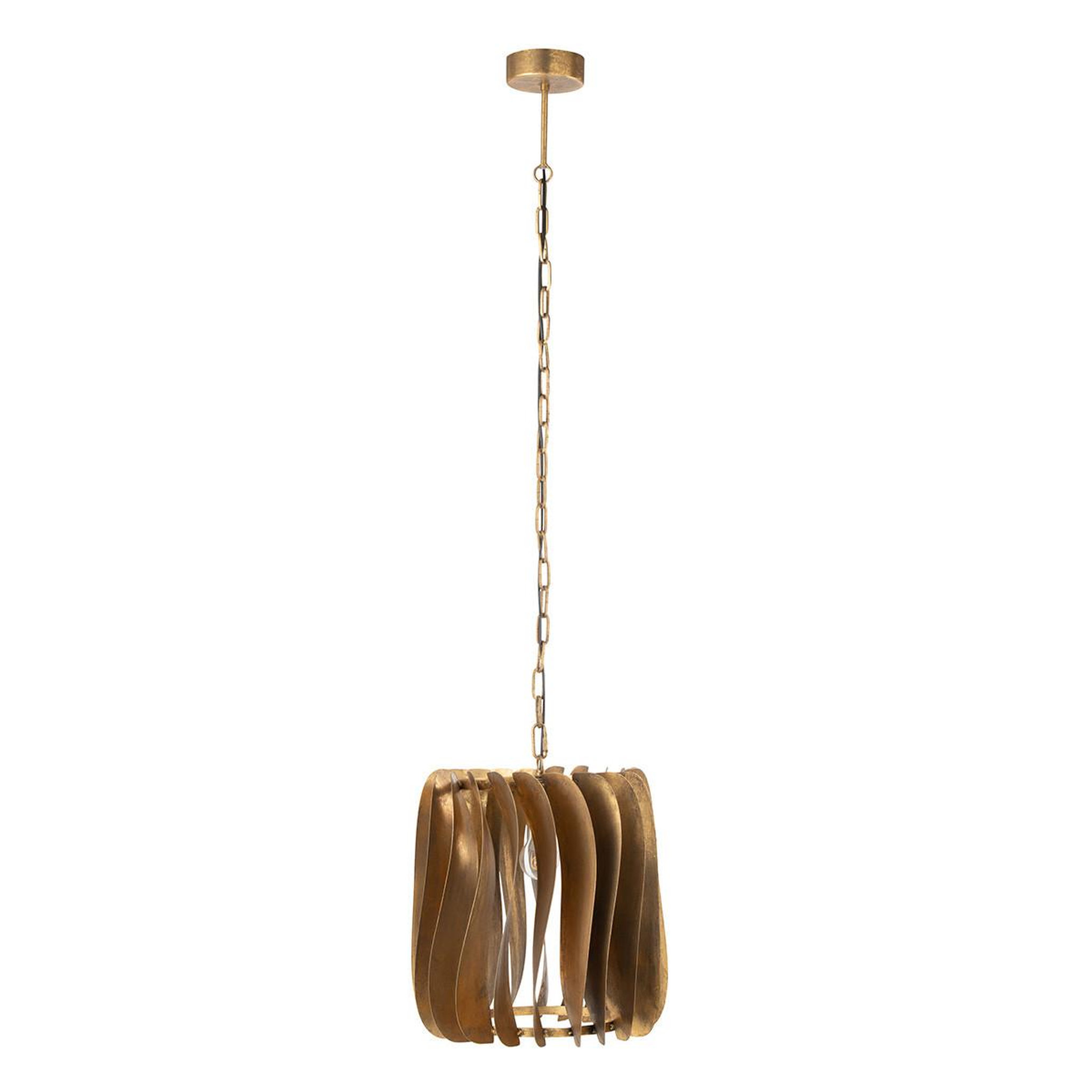J-LINE Lampe Suspension Design en Métal  Tina  148cm Or