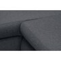 Canapé d'angle gauche convertible en tissu avec coffre 5 places NOA