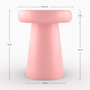 Voir la diapositive 4 : Rendez vous déco Table d'appoint ronde en métal rose D40 cm-Anouk