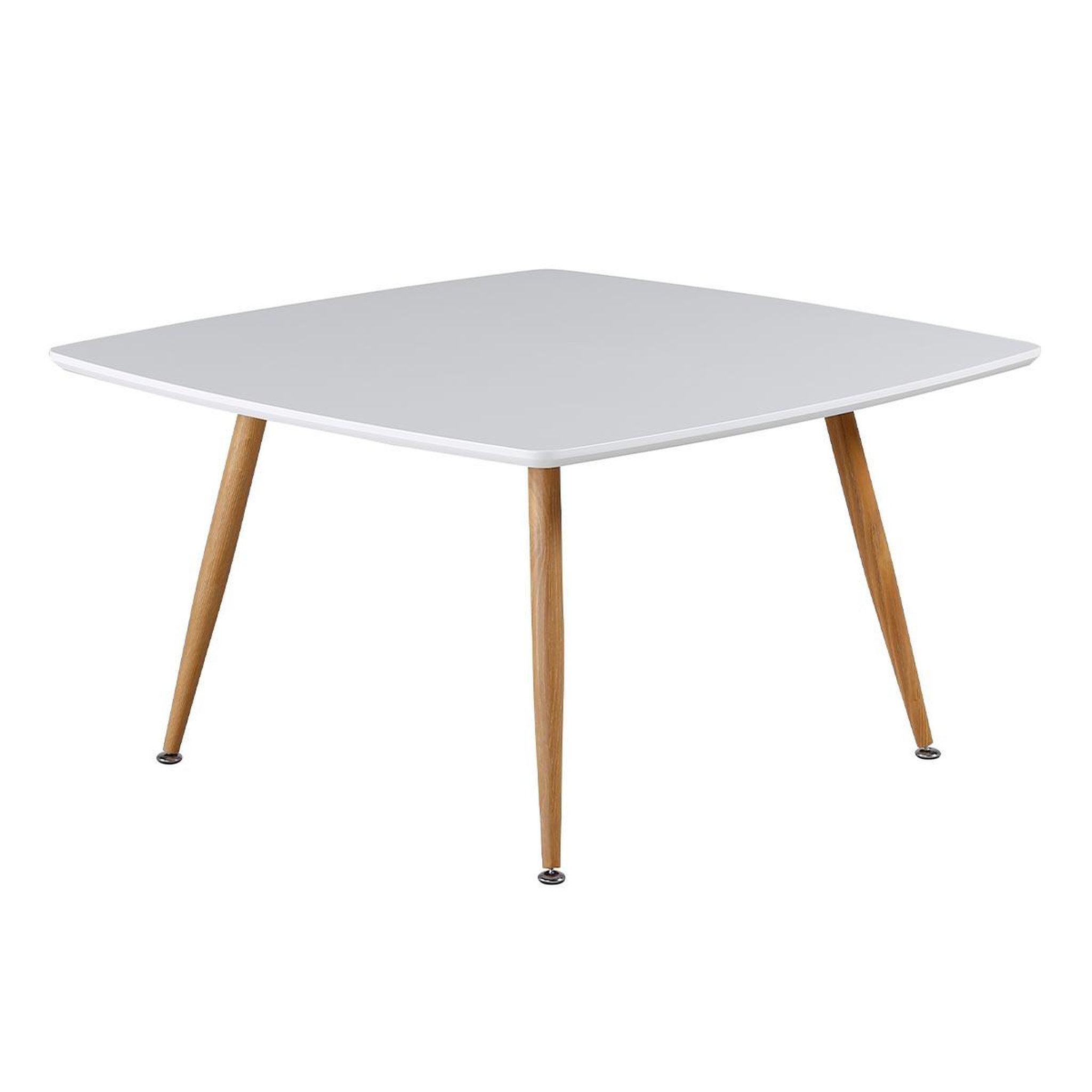 Paris Prix Table basse design  plaza  80cm blanc & naturel