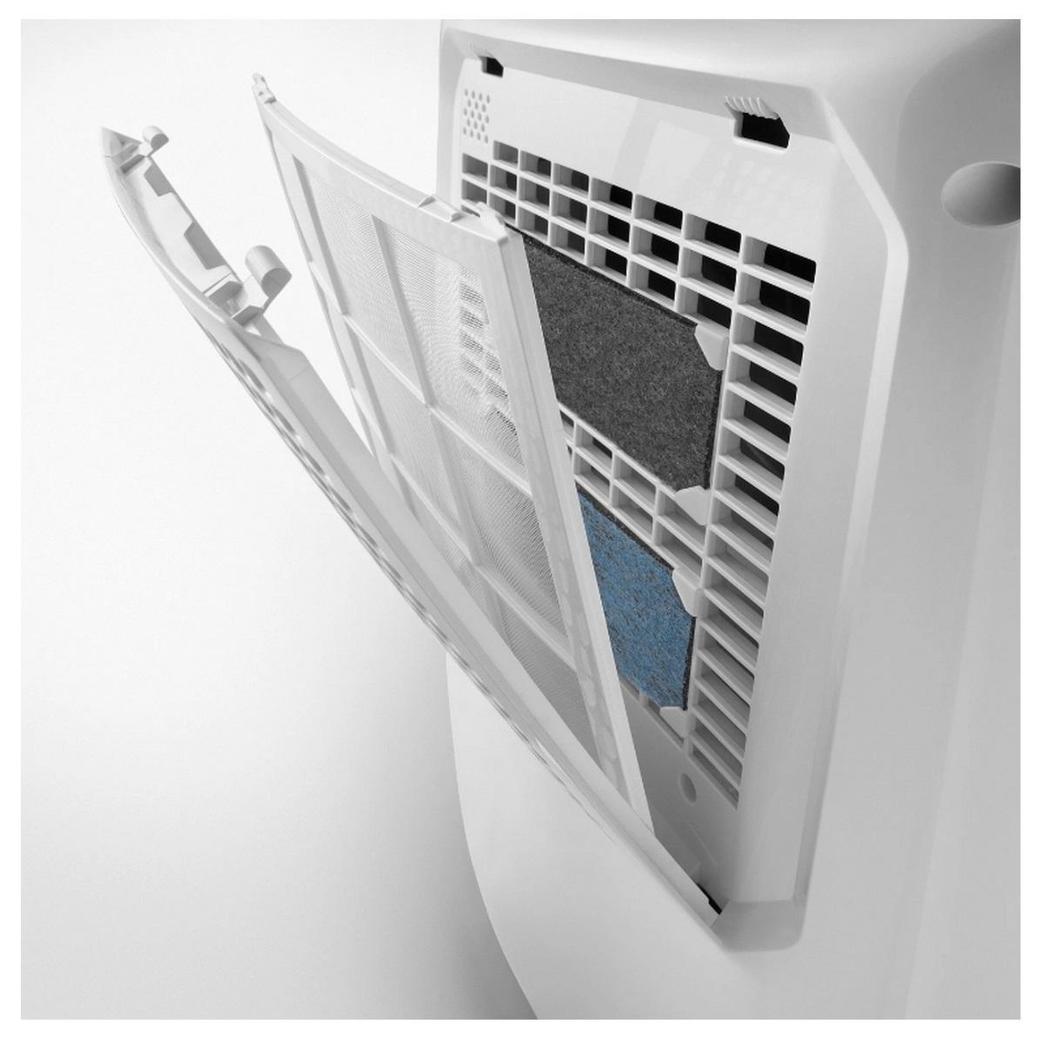 Voir la diapositive 4 : DELONGHI Déshumidificateur 12l/j 55m² blanc - DEX212SF