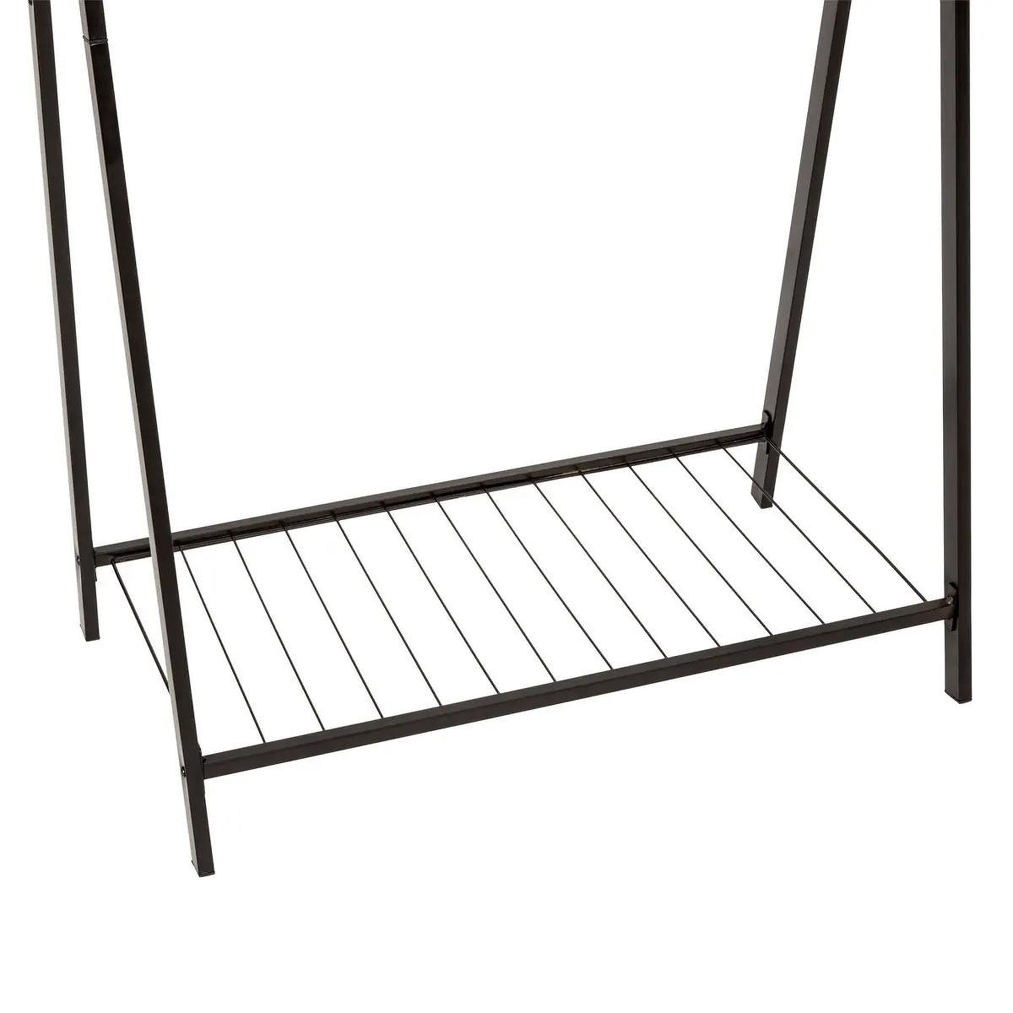 Voir la diapositive 4 : FIVE Portant à vêtements double en métal  metty  145cm noir