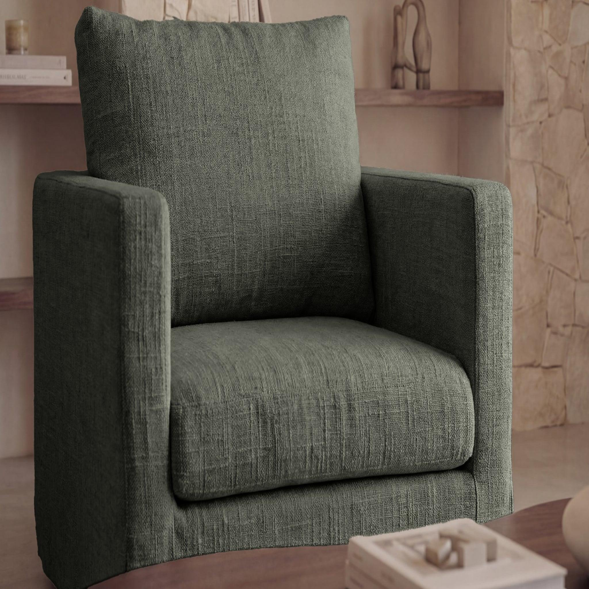 Voir la diapositive 5 : CASANOVA PARIS Leonie - fauteuil tissu chenille déhoussable