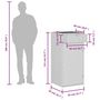 Voir la diapositive 6 : VIDAXL Armoire de rangement de jardin gris 55x55x111 cm resine tressee