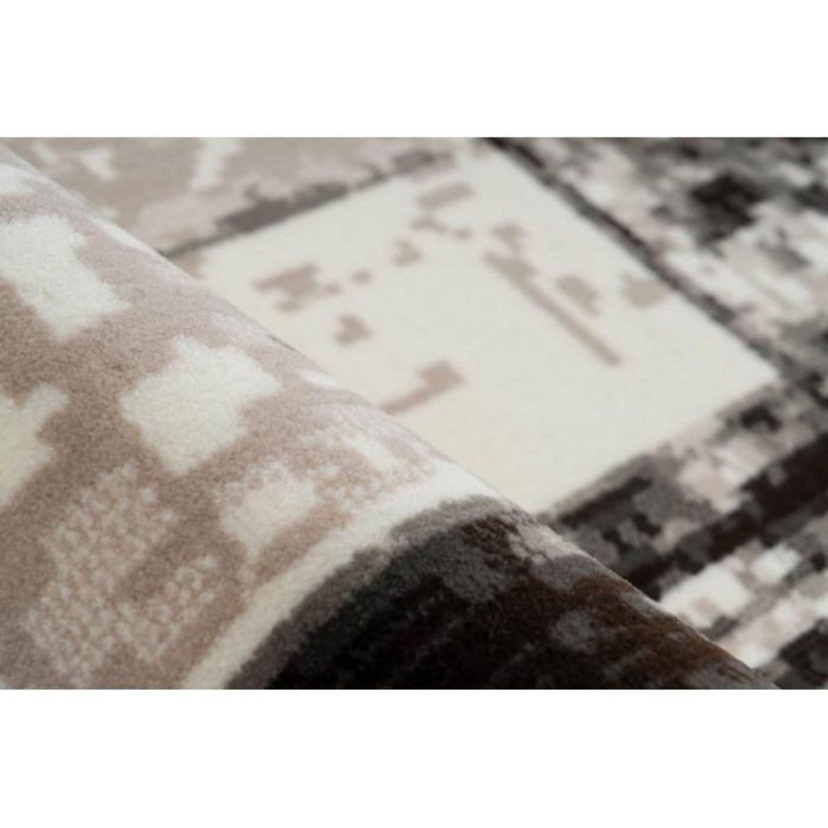 Paris Prix Tapis Vintage à Poils Courts  Esperanto III  Marron