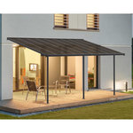 Palram Pergola 16.7m² gris anthracite - 705601