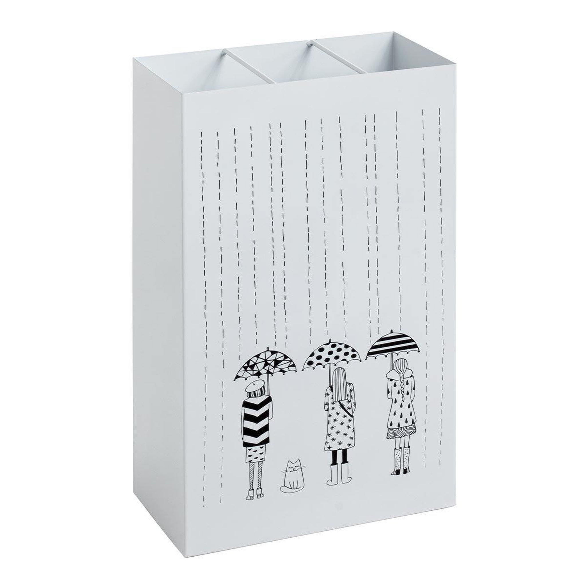 Paris Prix Porte-parapluie design  motif  48cm blanc laqué
